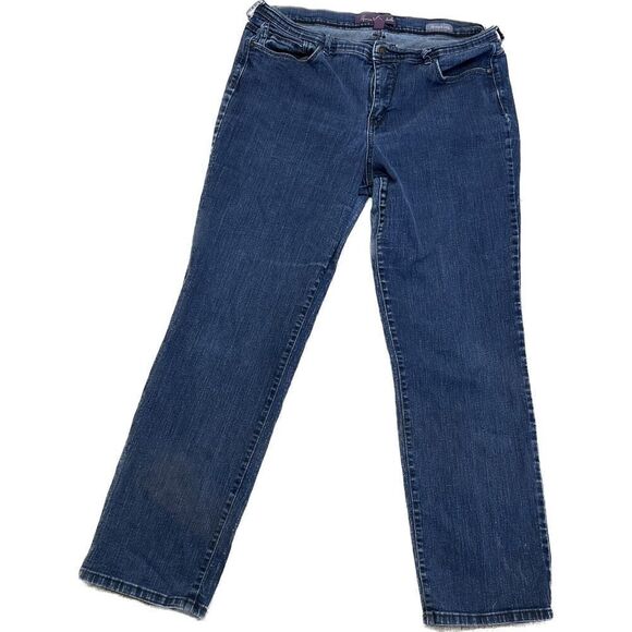 Gloria, Vanderbelt, Missy, size 16, straight leg, five pocket denim jeans - Picture 5 of 7